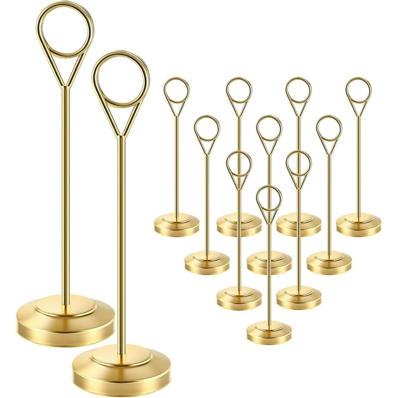 Table Number Gold - [A92P!】 Porte-photos robustes avec base anti-basculement