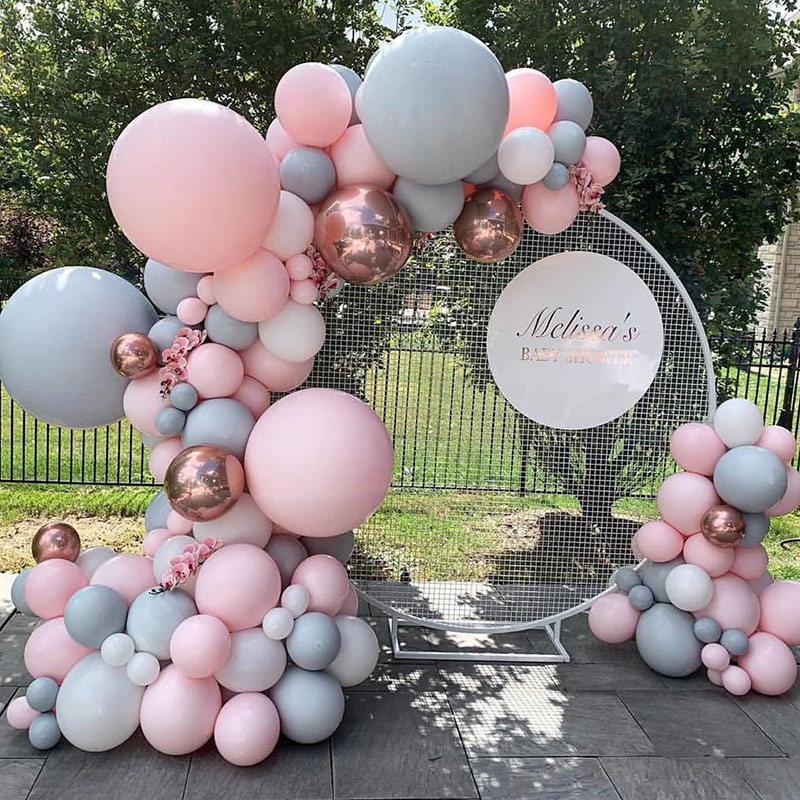 Wedding Balloon Arch - Support de ballons en arc rond,