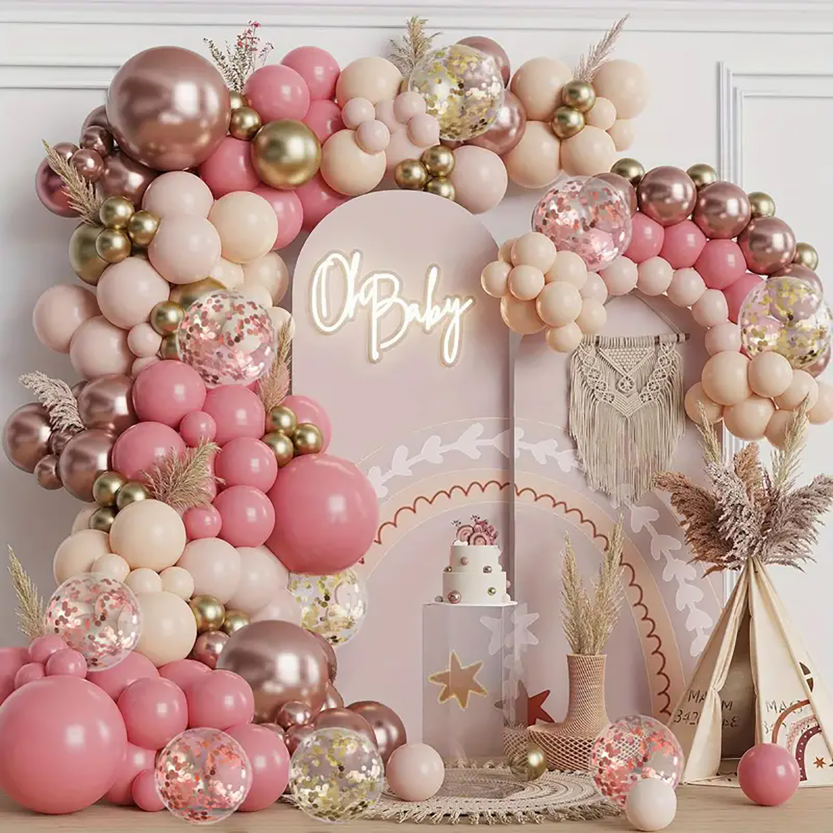 Wedding Day Supply Kit - Guirlande de ballons en Latex, 137