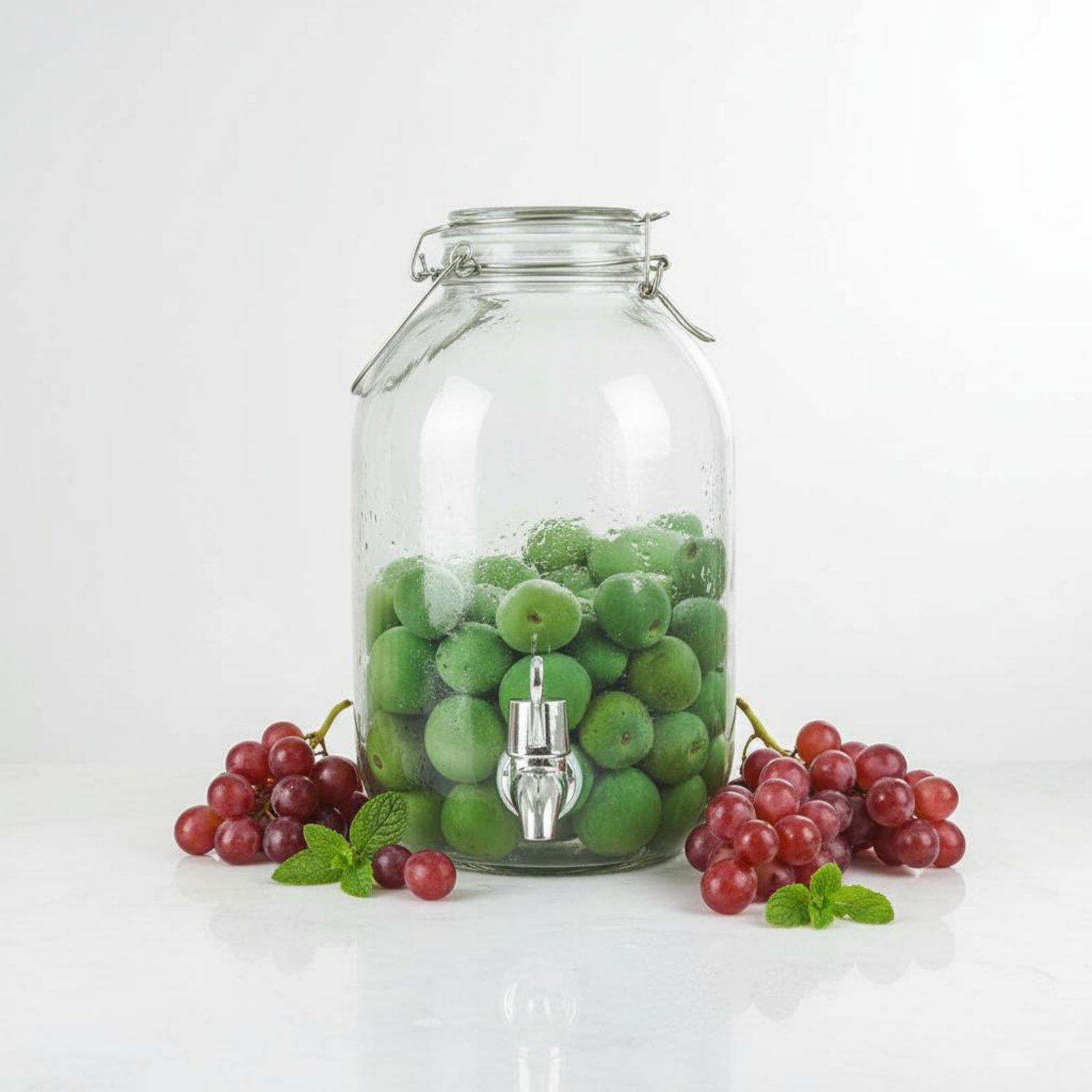 Wedding Tap - Distributeur de boissons en verre avec