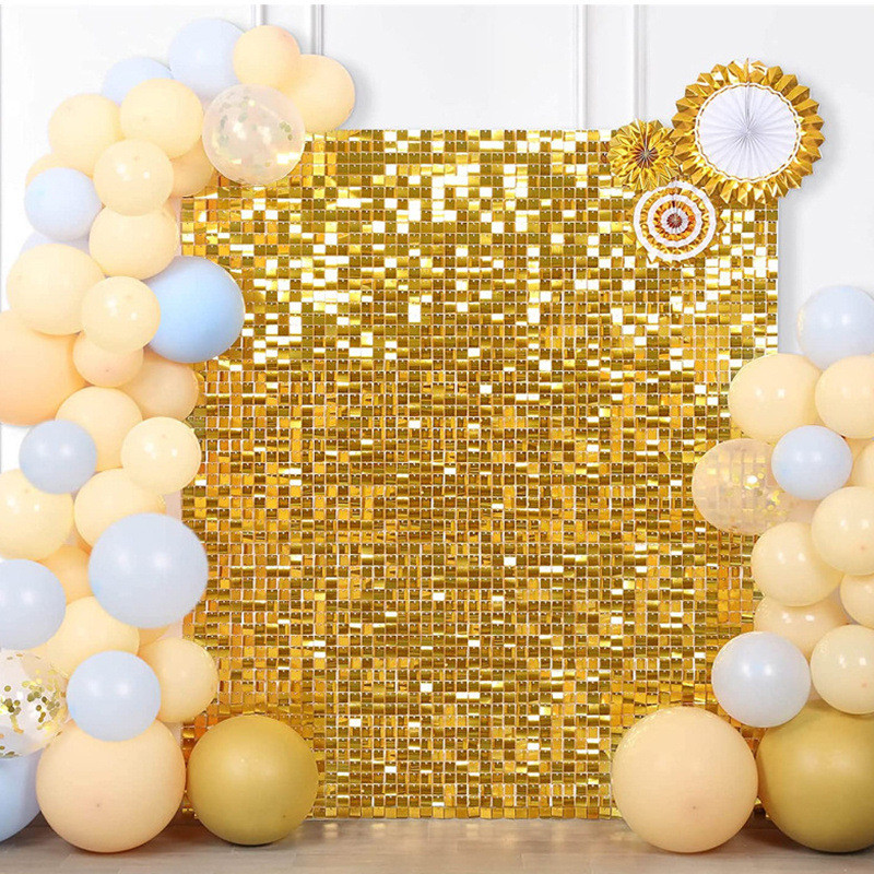 Wedding Backdrop Curtain - Rideau de ballons carrés petits 1x2m