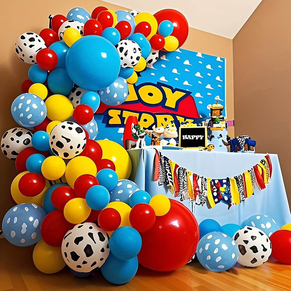 Wedding Day Supply Kit - Kit d'arche de ballons bleu, jaune