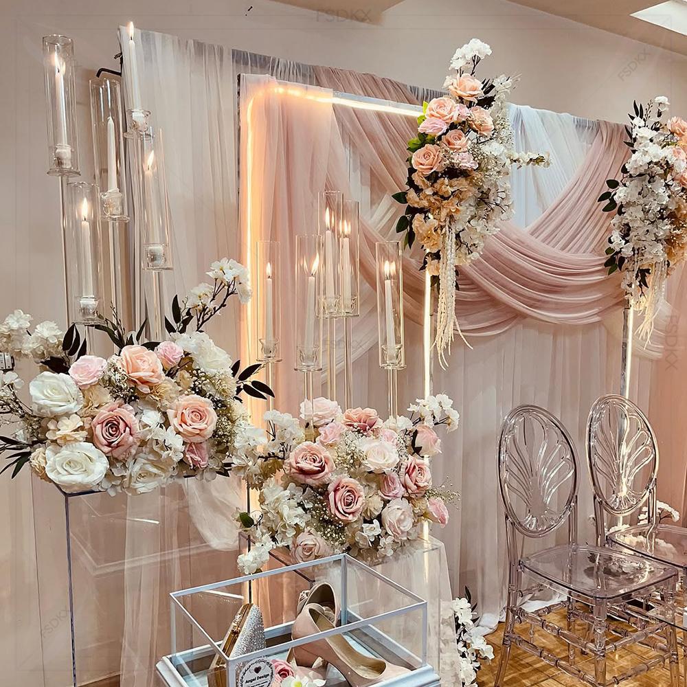 Rideaux blancs de mesure perso - Wedding Backdrop Curtain avis et prix
