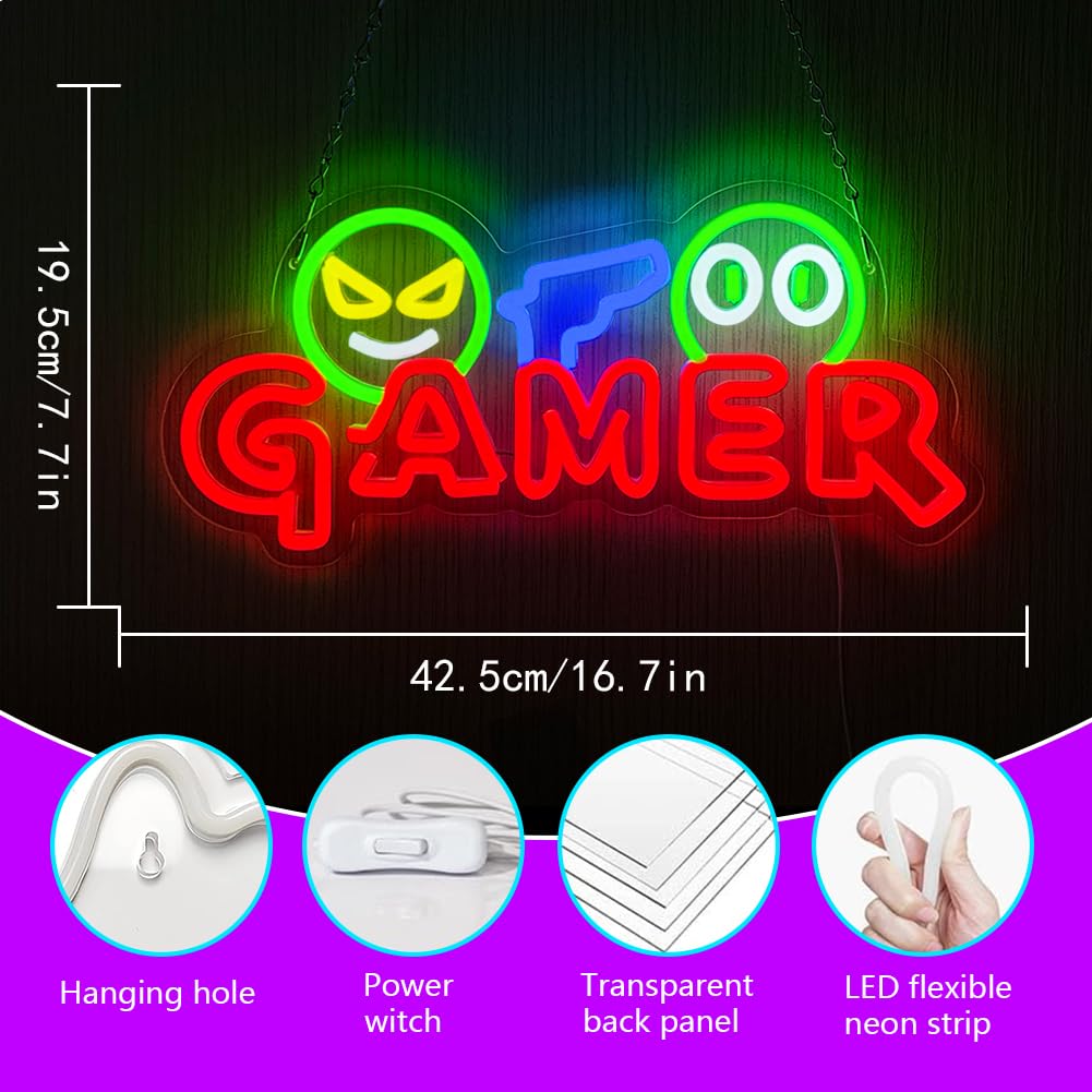 Enseigne néon LED Gamer, Lampe - Wedding Led avis et prix