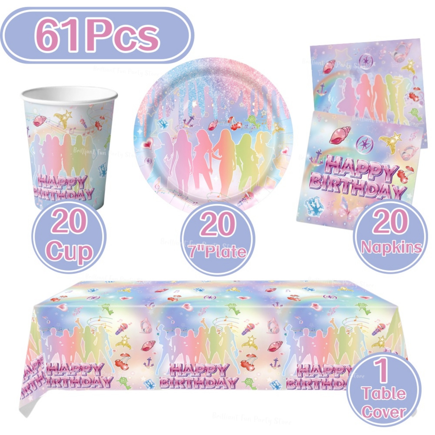 Ensemble de vaisselle jetable  - Wedding Day Supply Kit avis et prix