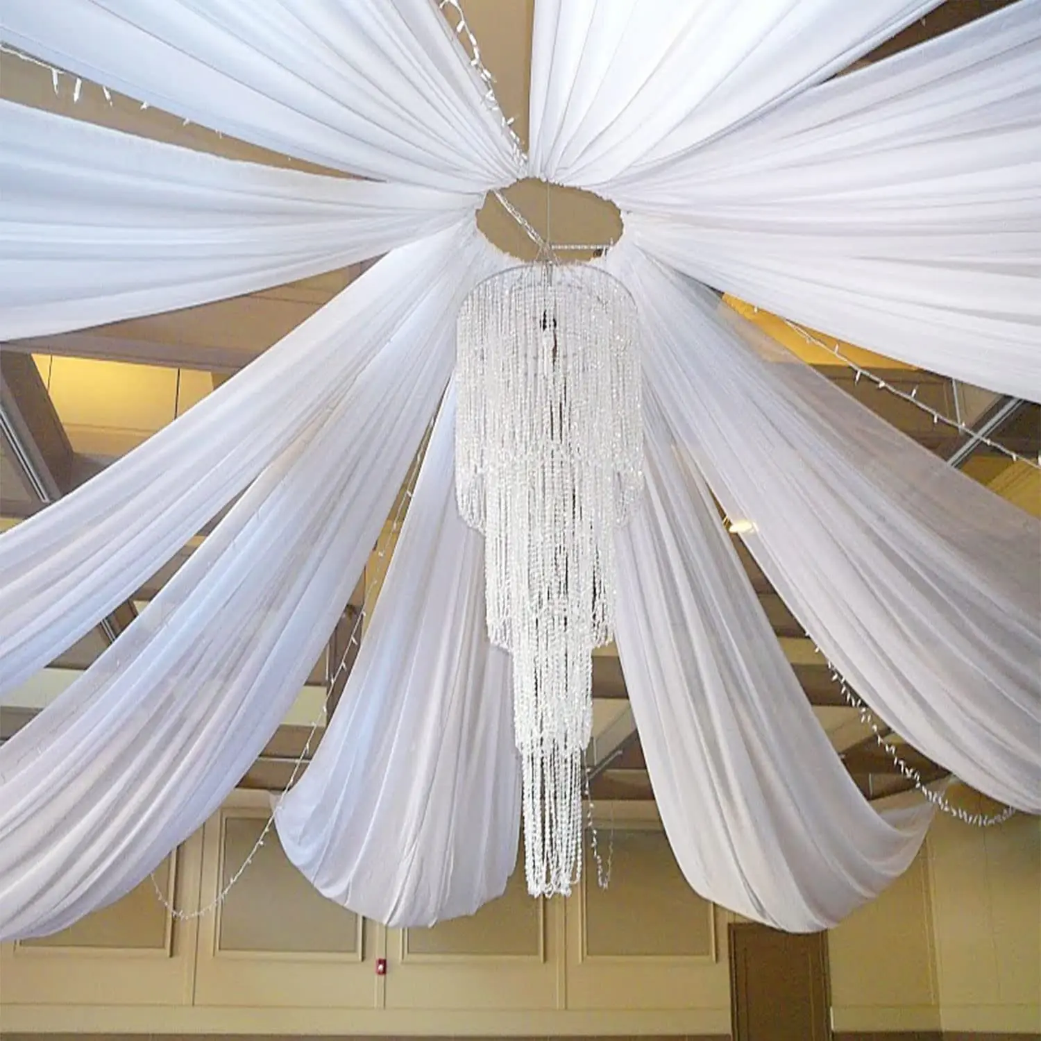 Robe de mariée blanche, draper - Wedding Backdrop Curtain avis et prix