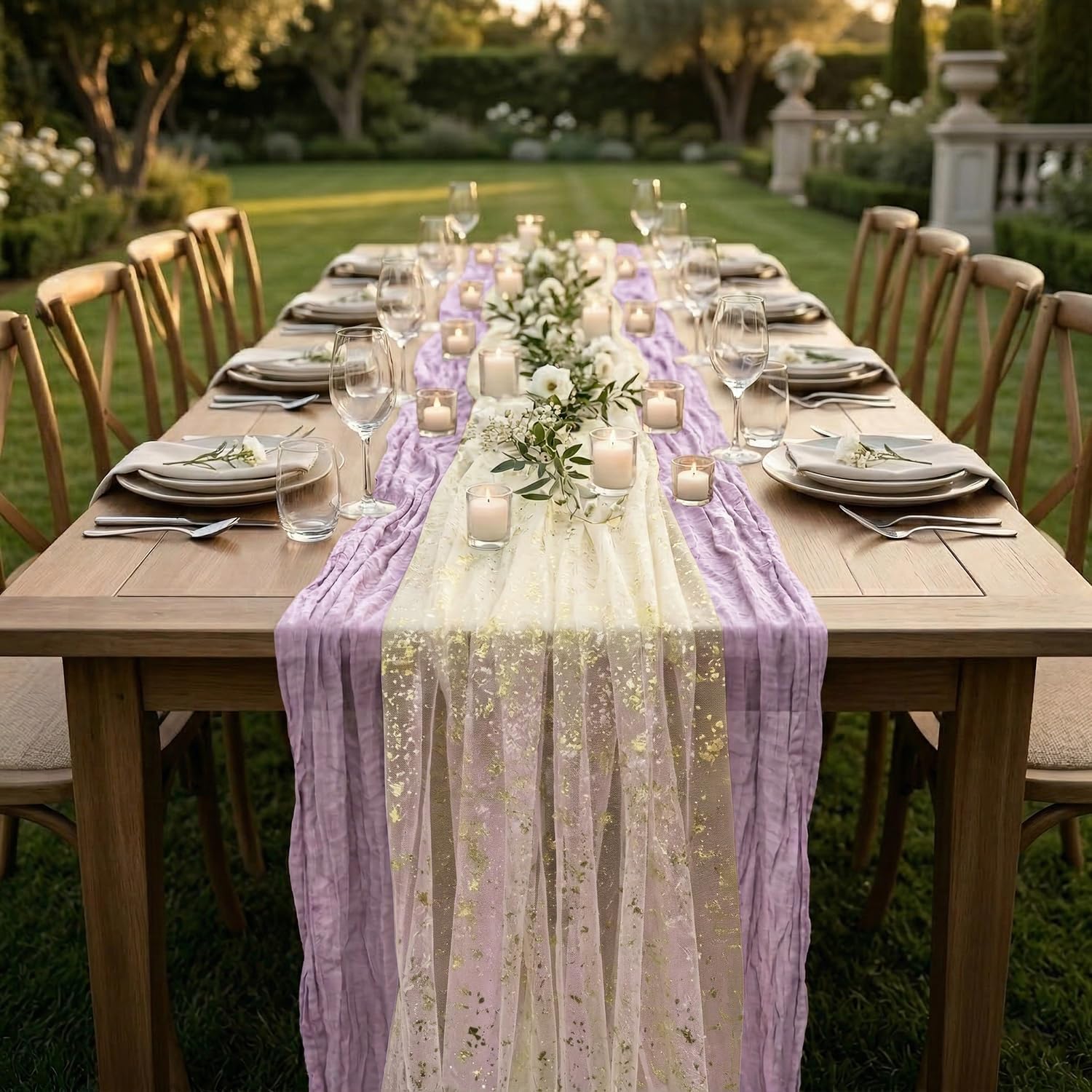 Lot de 2 Chemins de Table en T - Wedding Supply Rentals avis et prix