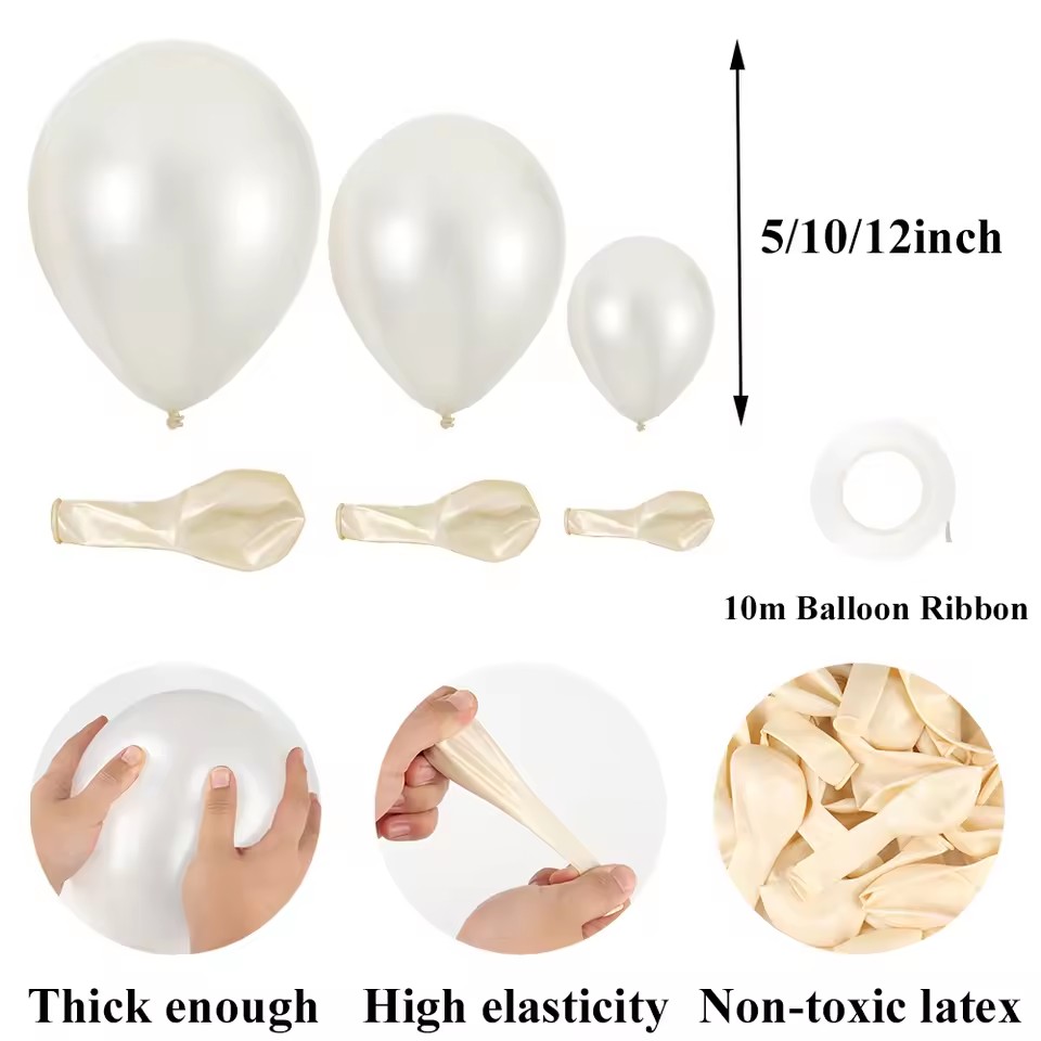21 pièces ballons blancs nacré - Wedding Balloon Arch avis et prix