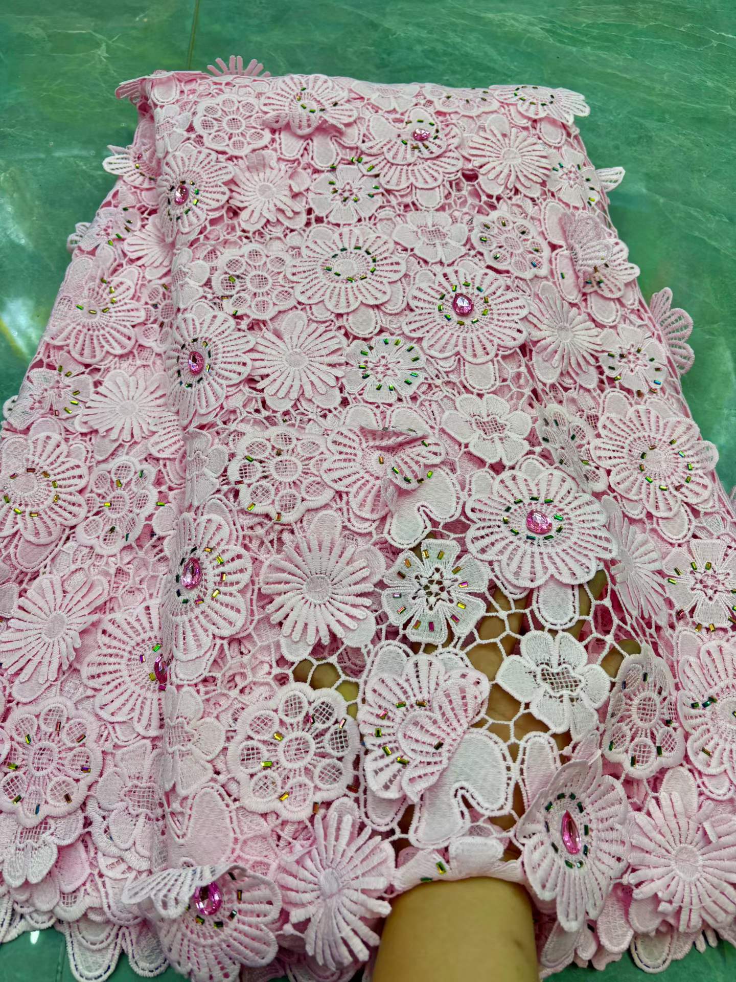 Tissu de dentelle guipure nigé - Wedding Dress Supply avis et prix
