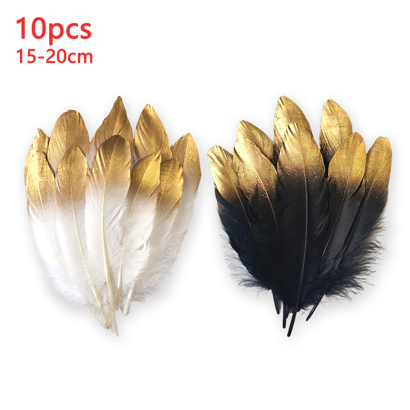 Plumes noires et blanches de 1 - Centerpiece Vase Tall avis et prix