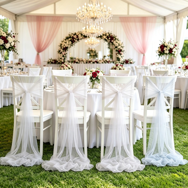 Rouleau de tissu en tulle suis - Wedding Ceremony Supply avis et prix