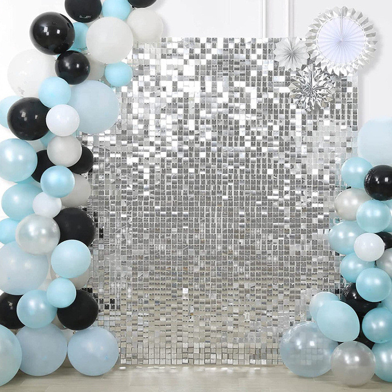 Rideau de ballons carrés petit - Wedding Backdrop Curtain avis et prix