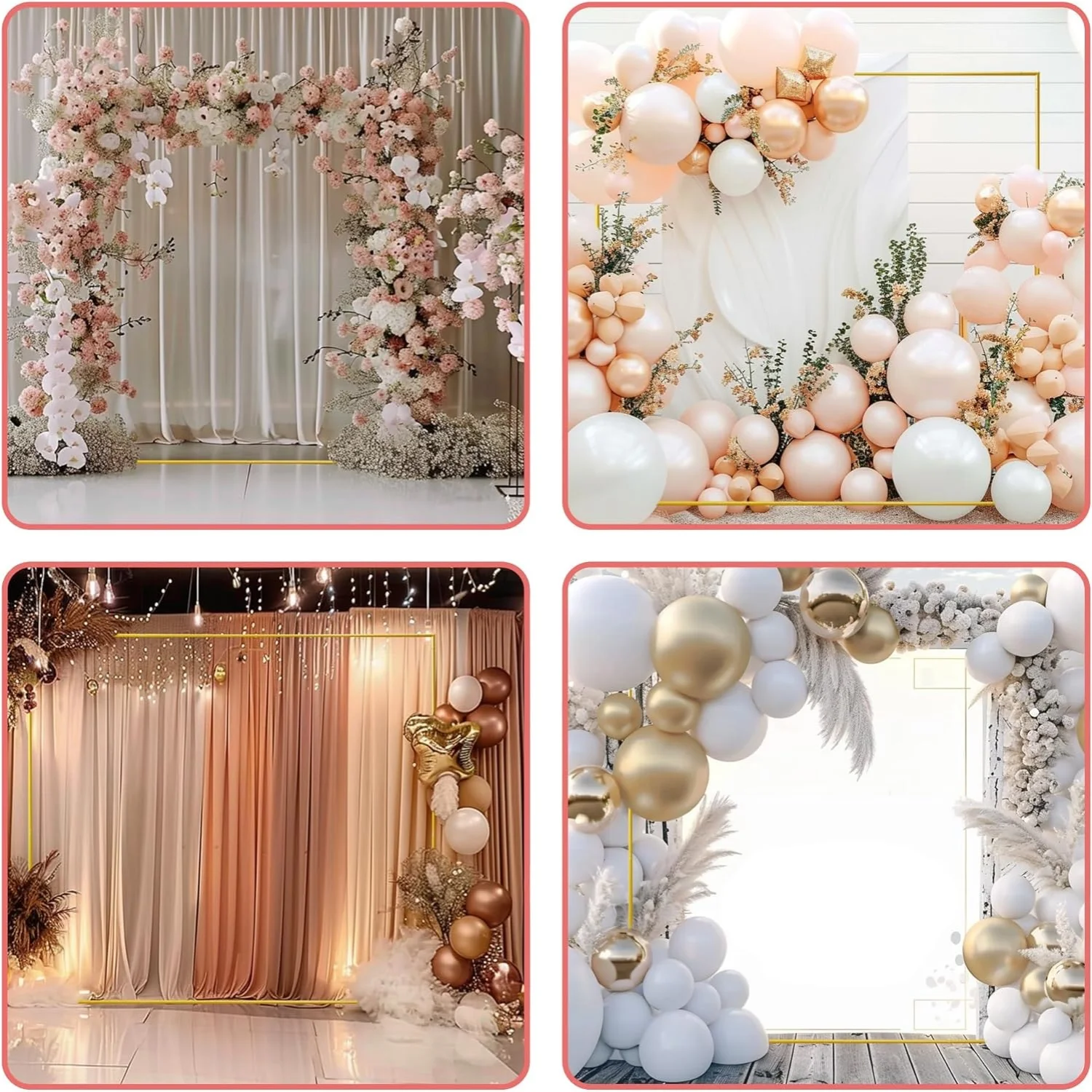 Arches de mariage dorées, supp - Wedding Balloon Arch avis et prix